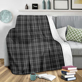 Clan Clergy Grey Tartan Blanket U169