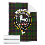 Clan Cochrane Crest Tartan Blanket UC156