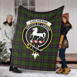 Clan Cochrane Crest Tartan Blanket UC156