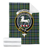 Clan Cochrane Ancient Crest Tartan Blanket UC153