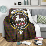 Clan Cochrane Modern Crest Tartan Blanket UC155