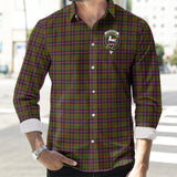 Clan Cochrane Modern Crest Tartan Long Sleeve Shirt PC830