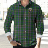 Clan Cockburn Crest Tartan Long Sleeve Shirt PC825