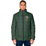 Clan Cockburn Crest Tartan Padded Jacket RF158