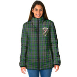 Clan Cockburn Crest Tartan Padded Jacket RF158