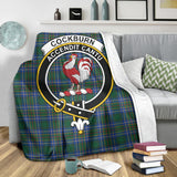 Clan Cockburn Ancient Crest Tartan Blanket UC157