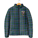 Clan Cockburn Ancient Crest Tartan Padded Jacket RF155