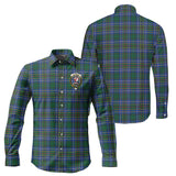 Clan Cockburn Ancient Crest Tartan Long Sleeve Shirt PC828