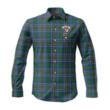 Clan Cockburn Ancient Crest Tartan Long Sleeve Shirt PC828