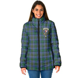 Clan Cockburn Ancient Crest Tartan Padded Jacket RF155