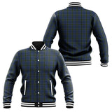 Clan Cockburn Blue Tartan Baseball Jacket J1042