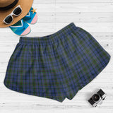 Clan Cockburn Blue Crest Tartan Womens Shorts NW2018