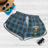 Clan Cockburn Modern Crest Tartan Womens Shorts NW2017