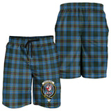 Clan Cockburn Modern Crest Tartan Mens Shorts NS825