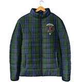 Clan Colquhoun Crest Tartan Padded Jacket RF162