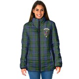 Clan Colquhoun Crest Tartan Padded Jacket RF162