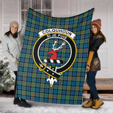 Clan Colquhoun Ancient Crest Tartan Blanket UC161