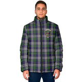 Clan Colquhoun Dress Crest Tartan Padded Jacket RF160