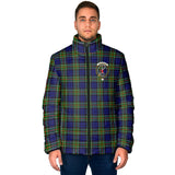 Clan Colquhoun Modern Crest Tartan Padded Jacket RF161