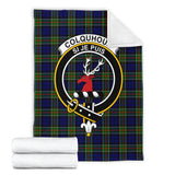 Clan Colquhoun Modern Crest Tartan Blanket UC163