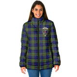 Clan Colquhoun Modern Crest Tartan Padded Jacket RF161