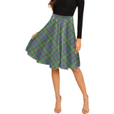 Clan Colville Tartan Melete Pleated Midi Skirt V1023