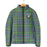 Clan Colville Crest Tartan Padded Jacket RF163