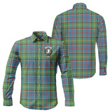 Clan Colville Crest Tartan Long Sleeve Shirt PC820