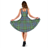 Clan Colville Tartan Sleeveless Midi Womens Dress VS1024