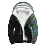 Clan Colville Crest Tartan Sherpa Hoodie Curve Style CE819