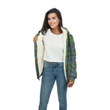 Clan Colville Tartan Sherpa Hoodie - Classic Style CS 1009