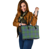 Clan Colville Tartan Leather Tote Bag MT1029