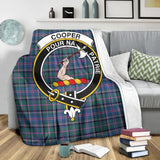 Clan Cooper Crest Tartan Blanket UC167