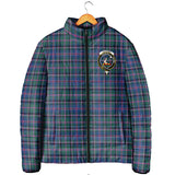 Clan Cooper Crest Tartan Padded Jacket RF165