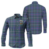 Clan Cooper Crest Tartan Long Sleeve Shirt PC818