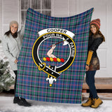 Clan Cooper Crest Tartan Blanket UC167