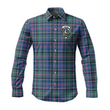 Clan Cooper Crest Tartan Long Sleeve Shirt PC818