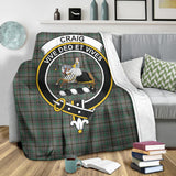 Clan Craig Crest Tartan Blanket UC169