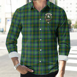 Clan Cranstoun Crest Tartan Long Sleeve Shirt PC815