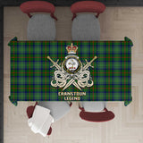 Clan Cranstoun Tartan Tablecloth Golden Sword of Courageous Legacy BG171