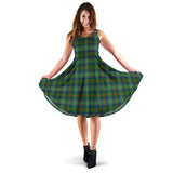 Clan Cranstoun Tartan Sleeveless Midi Womens Dress VS1014