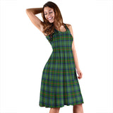 Clan Cranstoun Tartan Sleeveless Midi Womens Dress VS1014