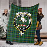 Clan Cranstoun Crest Tartan Blanket UC170