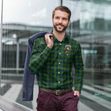 Clan Cranstoun Crest Tartan Long Sleeve Shirt PC815