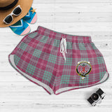 Clan Crawford Ancient Crest Tartan Womens Shorts NW2005