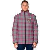 Clan Crawford Ancient Crest Tartan Padded Jacket RF169