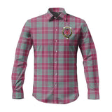 Clan Crawford Ancient Crest Tartan Long Sleeve Shirt PC814