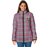 Clan Crawford Ancient Crest Tartan Padded Jacket RF169