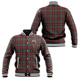 Clan Crawford Modern Crest Tartan Baseball Jacket JM813