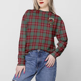 Clan Crawford Modern Crest Tartan Sweatshirt HC813